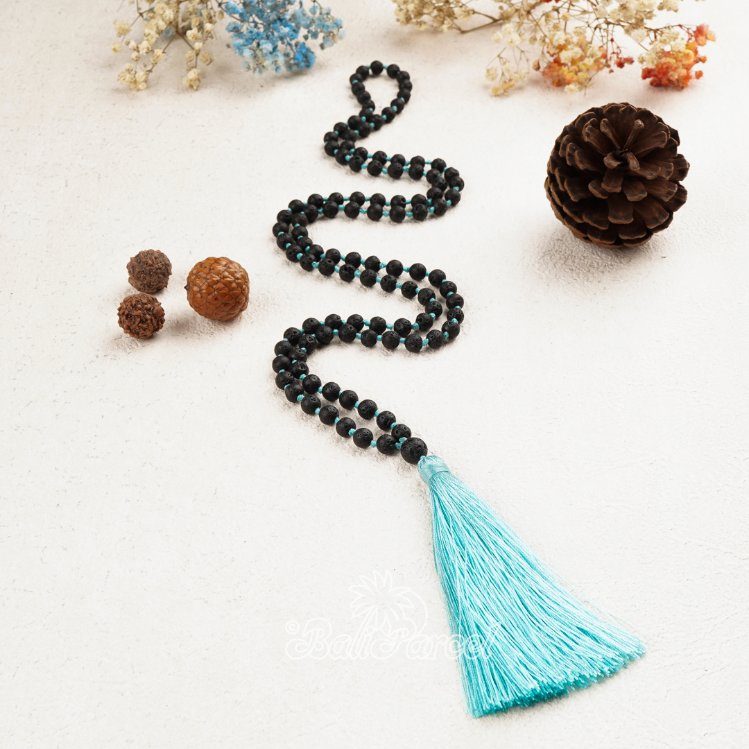 Lava Stone Mala Necklace